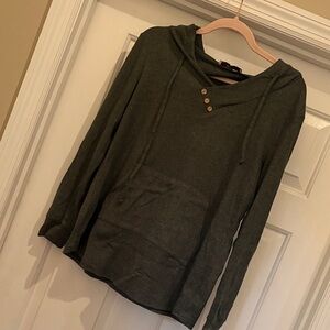 Miusy Gray Hooded Sweatshirt